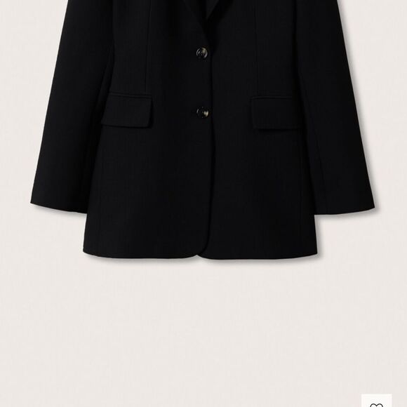 Mango Black Blazer w/ Open Back NWT Size M - Picture 14 of 14